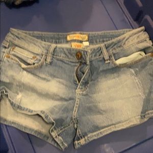 Jeans shorts button a little loose you can fix it